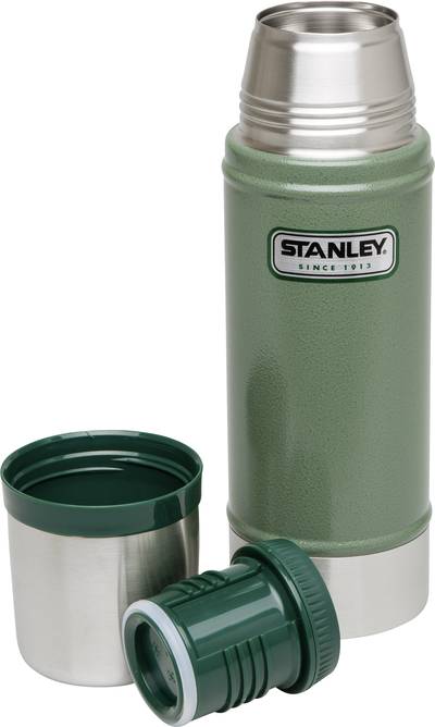 STANLEY Classic Hammertone Double Wall Vacuum Insulated Bottle 470ml Green!